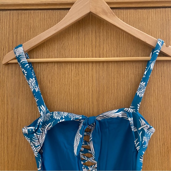 AMUSE SOCIETY • NEW! Cora One-Piece Swimsuit in Caribbean Blue - Size S - Picture 14 of 16